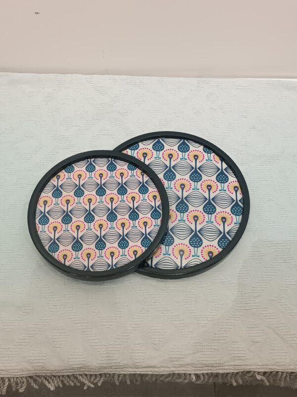 Peacock Round Platter