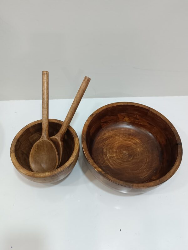 Wooden Bowl & Spoon